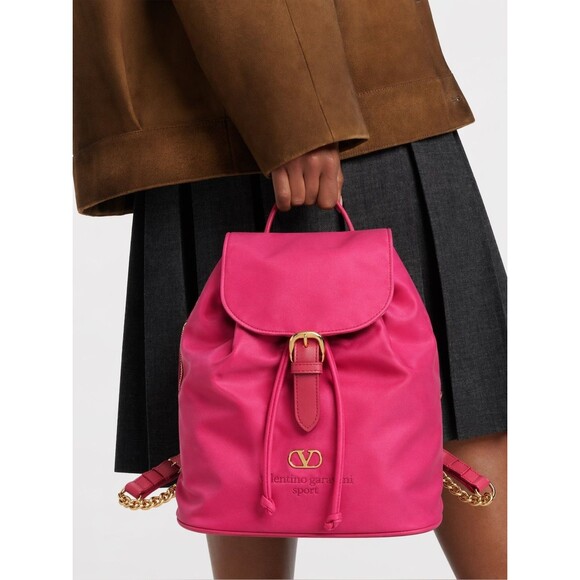 VALENTINO GARAVANI Nylon Backpack Pink Vintage main image 12